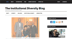 Desktop Screenshot of institutionaldiversityblog.com